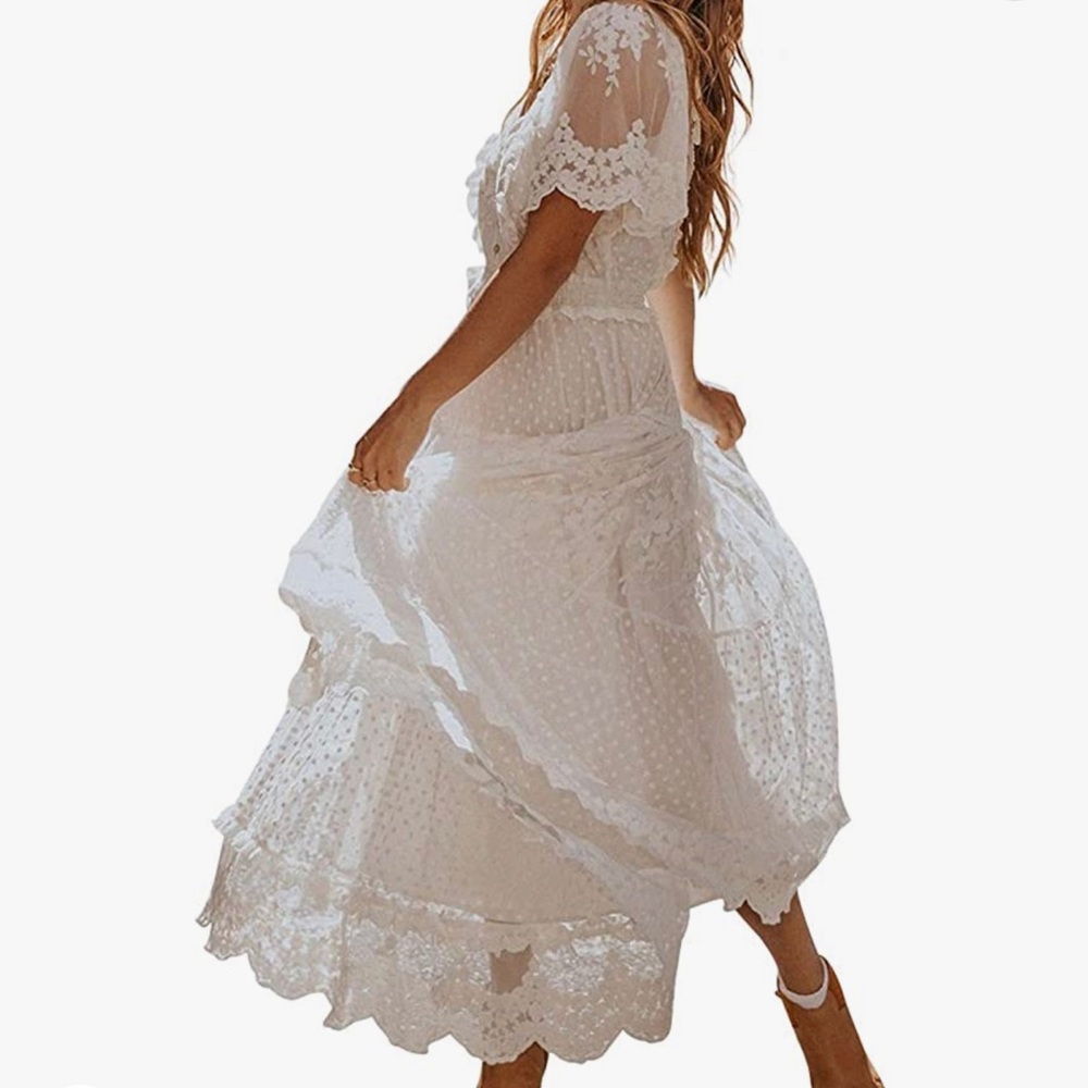 BOHO LACE MAXI DRESS XL